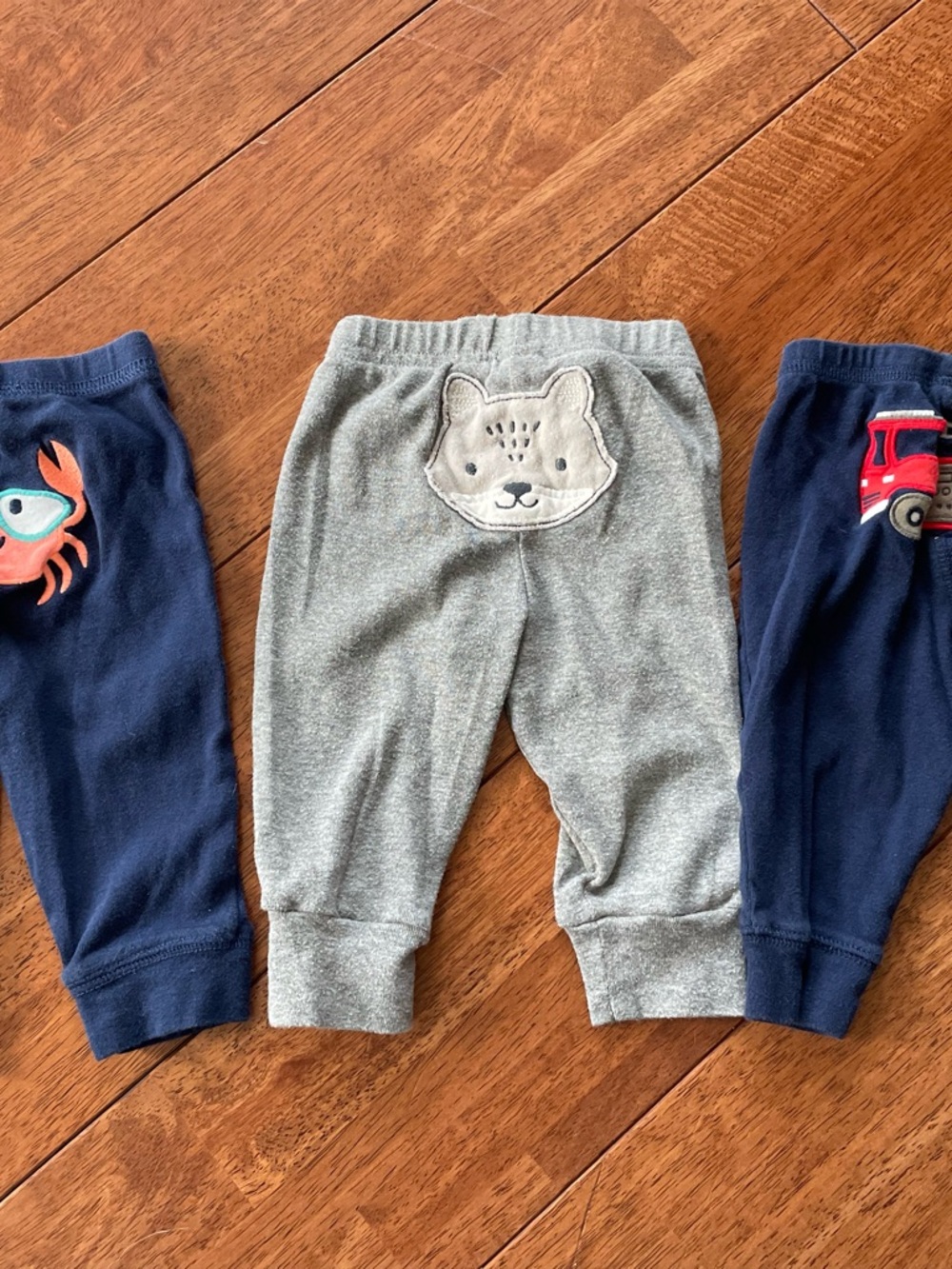 Carter's Grey Jogger Pants with Fox Patch